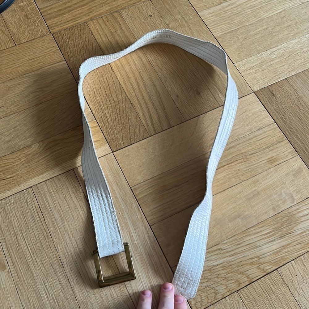 Vintage YSL white and gold waist belt - Picture 3 of 3